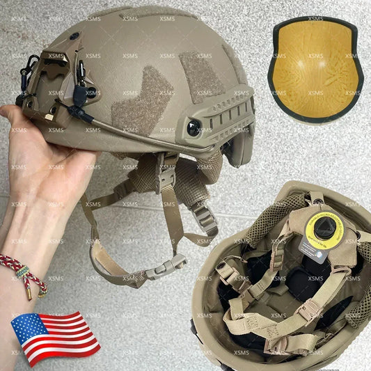 Casque Balistique Tactique ACH High-Cut NIJ III+7.62 – Casque de Sécurité Aramide FAST Wendy – Protection Ballistique NIJ IIIA - BLACKBEARD OUTDOOR INDUSTRIES