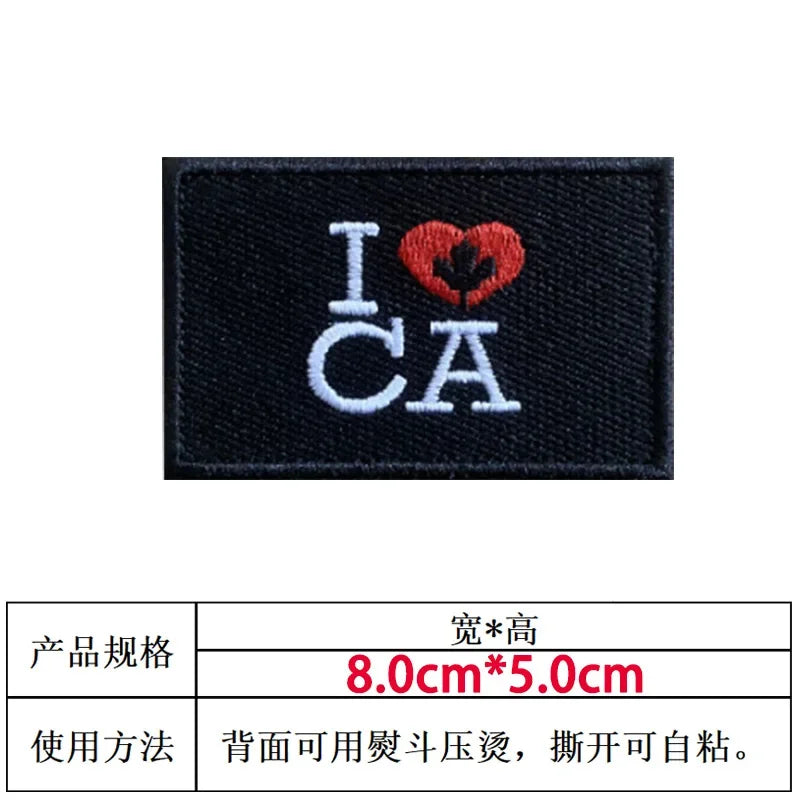 Patch Drapeau Canada – Brodé avec Velcro ou à Coudre - BLACKBEARD OUTDOOR INDUSTRIES