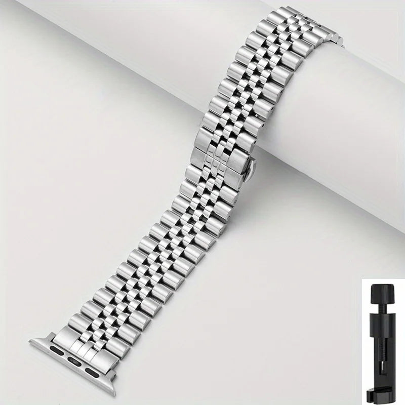 Bracelet en Acier Inoxydable pour Apple Watch – Bandes Métalliques pour iWatch Ultra / Series 10/9/8/7/6/5/4/3/SE BLACKBEARD OUTDOOR INDUSTRIES