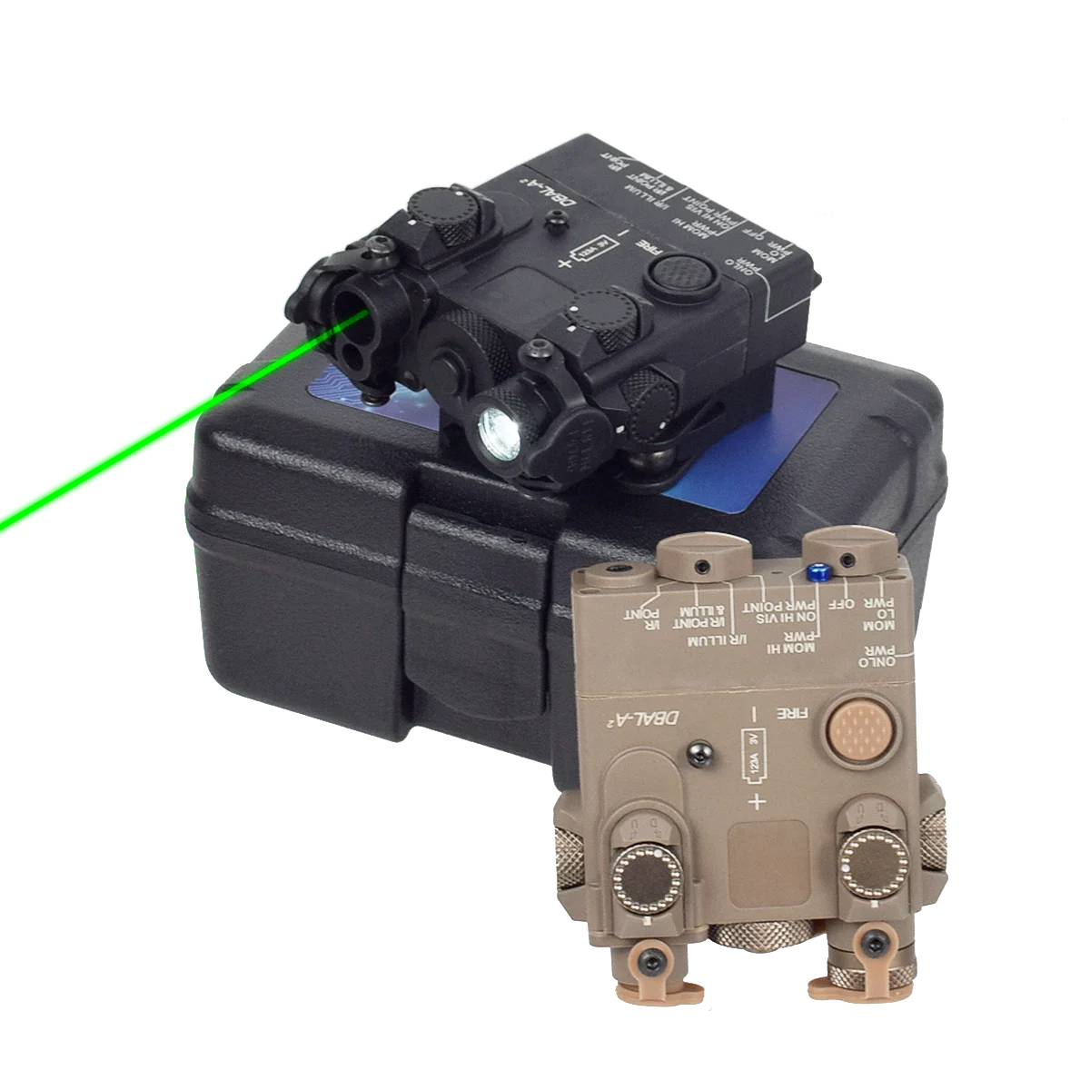 DBAL A2 PEQ15 pointeur laser rouge ou vert avec lampe LED Ma boutique