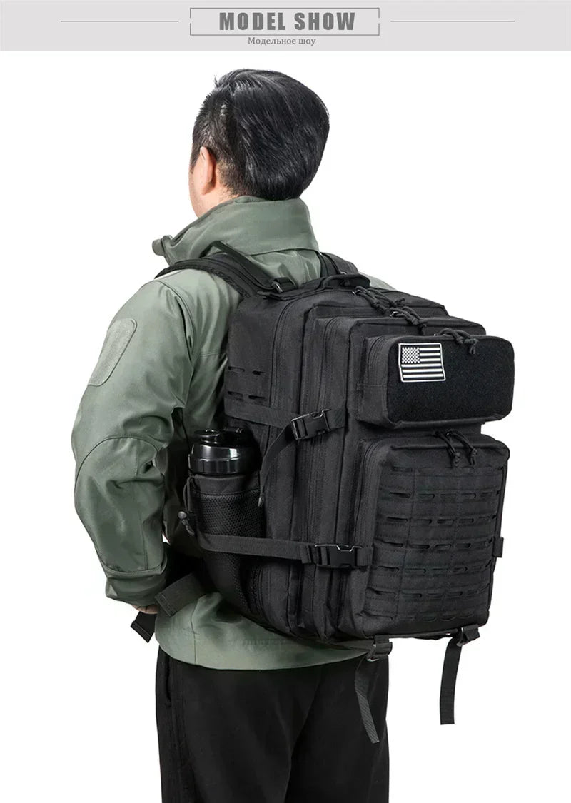 Sac à Dos Tactique Outdoor 25L/45L – Laser Cut MOLLE, Rucksack Polyvalent pour Homme et Femme - BLACKBEARD OUTDOOR INDUSTRIES