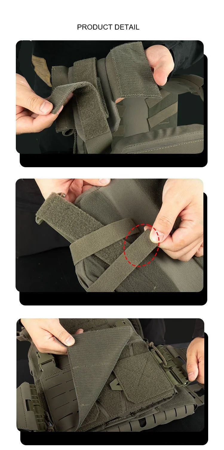 Gilet Tactique à Libération Rapide YAKEDA – Gilet de Protection pour Homme, Porte-plaques, Armure de Combat, Entraînement en Extérieur et Airsoft BLACKBEARD OUTDOOR INDUSTRIES