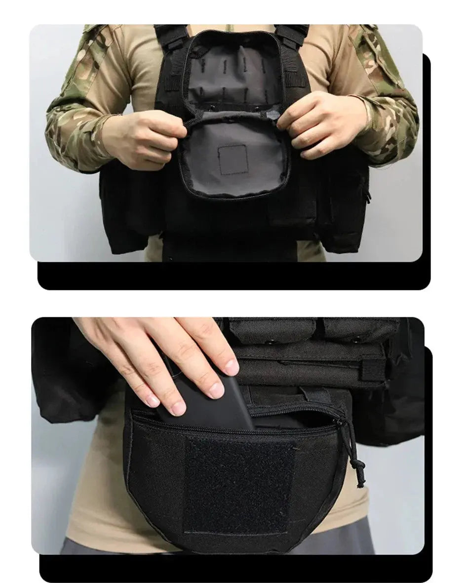 YAKEDA Plate Carrier Tactique – Gilet Modulaire avec Poches Incluses Ma boutique