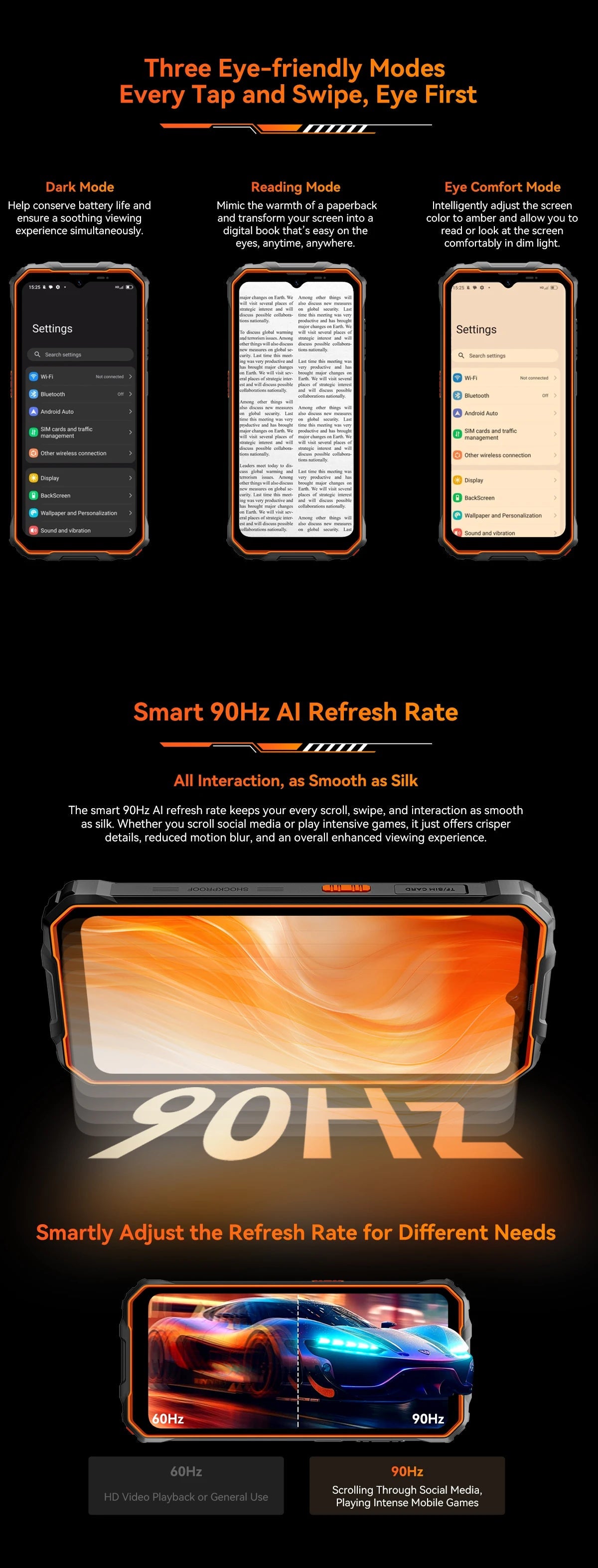 Blackview OSCAL Marine 2 Rugged Smartphone AI, 6.56'' HD+ Display, Unisoc T615, 24(8+16)GB 256GB, 11000mAh, Android 15 Phone NFC BLACKBEARD OUTDOOR INDUSTRIES