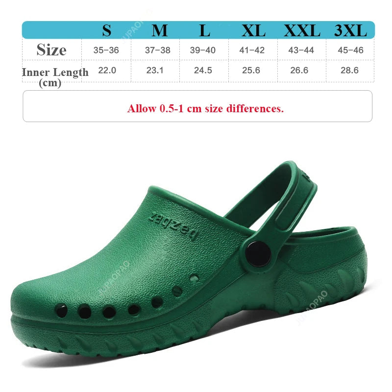 Chaussures Médicales Unisexes - Sabots, Ultra-légers, Non-glissants pour Salle d'Opération BLACKBEARD OUTDOOR INDUSTRIES