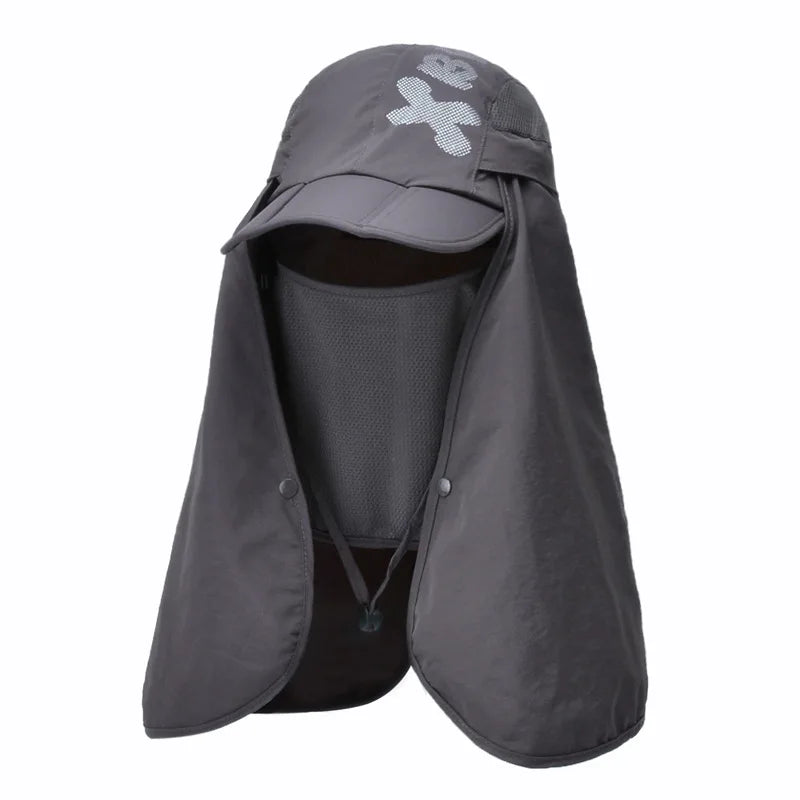 Chapeau de Protection UV d'Été – Casquette Anti-UV avec Protection du Cou et du Visage, Pliable, Séchage Rapide, Imperméable, Idéale pour Randonnée, Pêche et Activités Outdoor - BLACKBEARD OUTDOOR INDUSTRIES
