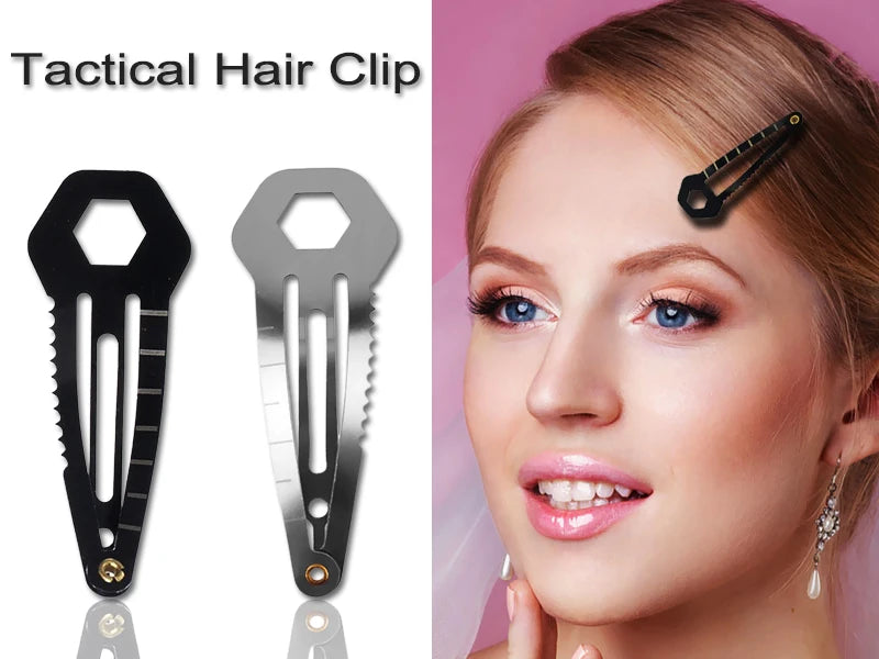 5 Pièces Épingles à Cheveux Multifonctions - Haute Qualité, Auto-Défense & Outils Survie - BLACKBEARD OUTDOOR INDUSTRIES
