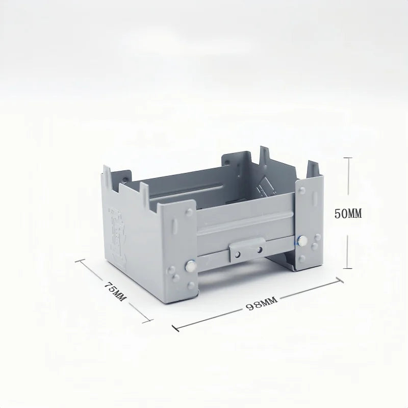 Fourneau Portable Pliable à Combustible Solide – Mini Réchaud de Pique-Nique en Fer Galvanisé pour Camping, Barbecue et Cuisine en Plein Air - BLACKBEARD OUTDOOR INDUSTRIES