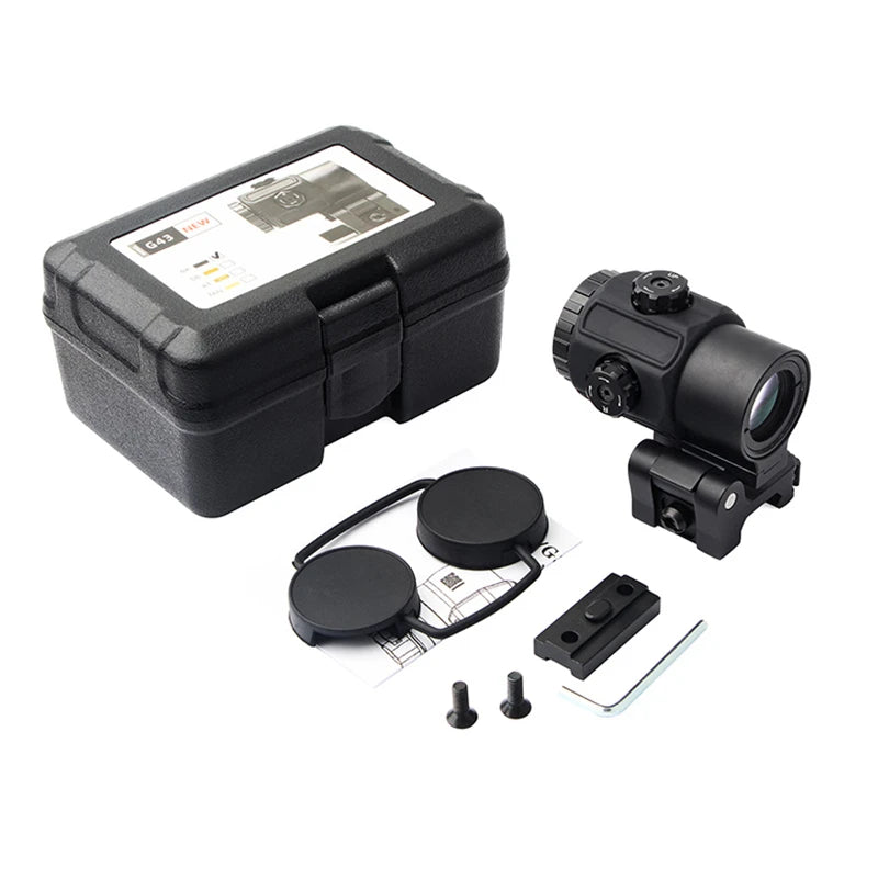 Magnifier Tactique Eotech G33 / G43 / G45 — Grossissement Fixe 3X ou 5X avec Monture QD Switch to Side - BLACKBEARD OUTDOOR INDUSTRIES