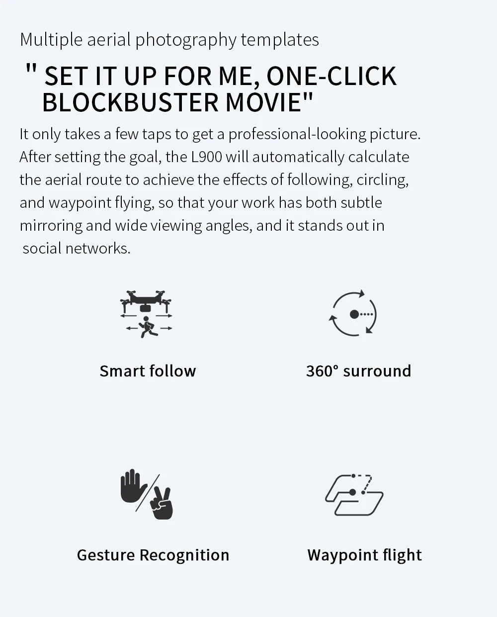 🚁 Drone L900 Pro 4K GPS – Caméra HD, Pliable, Facile à Utiliser Ma boutique