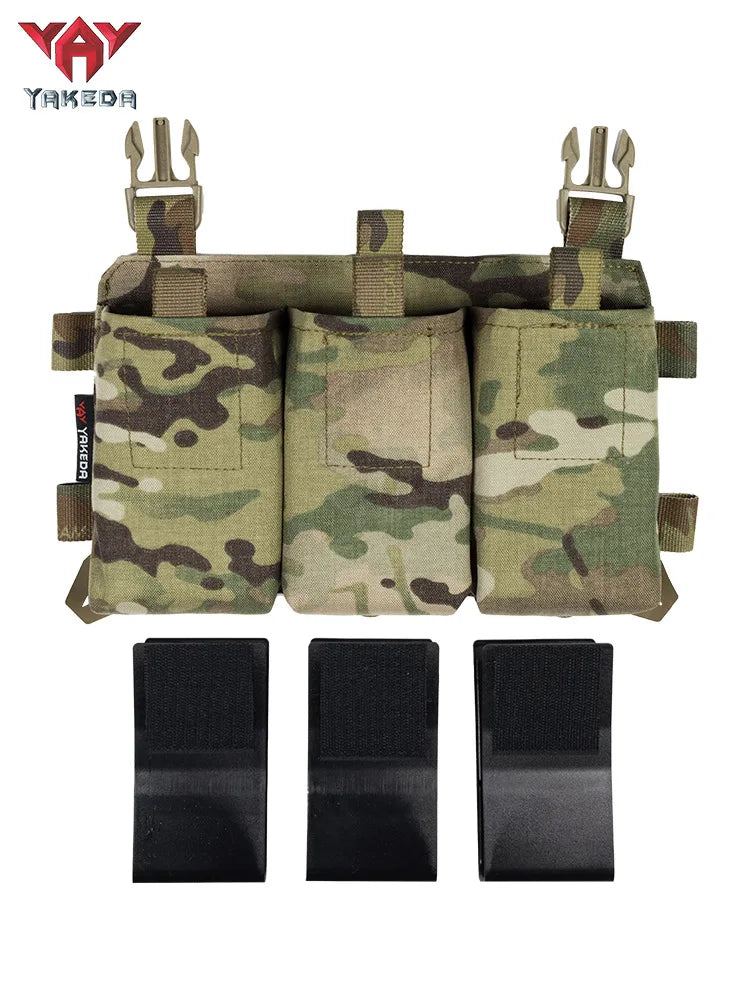 Gilet Tactique YAKEDA Triple 5.56/7.62 avec Libération Rapide et Boucle – Panneau Modulaire d'Attaque pour Équipement de Chasse Extérieure BLACKBEARD OUTDOOR INDUSTRIES