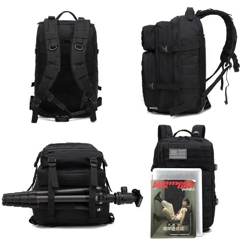 Thuram Sac à Dos Nylon 1000D Imperméable 30L/50L – Trekking, Pêche, Chasse, Camping, Randonnée - BLACKBEARD OUTDOOR INDUSTRIES
