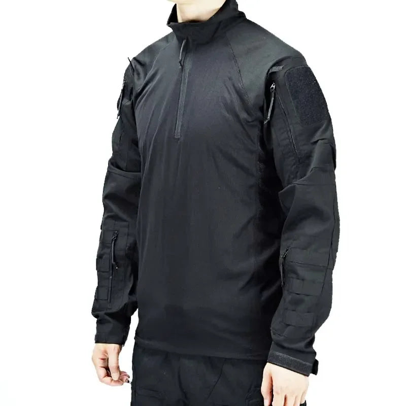 T-shirt Tactique Homme – Manches Longues Airsoft | Paintball | Militaire | Camo | Séchage rapide - BLACKBEARD OUTDOOR INDUSTRIES