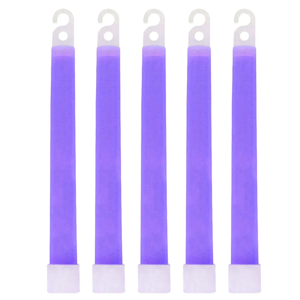 Lot de 50 Bâtons Lumineux Fluorescents 15 cm Équipement de Survie Militaire | Camping, Randonnée, SOS, Urgence, Fête | - BLACKBEARD OUTDOOR INDUSTRIES
