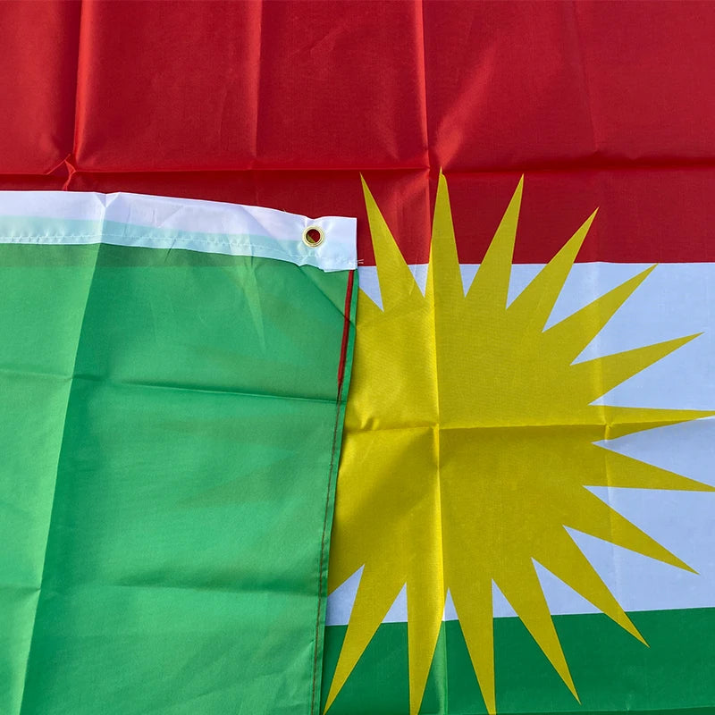 Drapeau Kurde - 90x150 cm (Kurdistan) BLACKBEARD OUTDOOR INDUSTRIES
