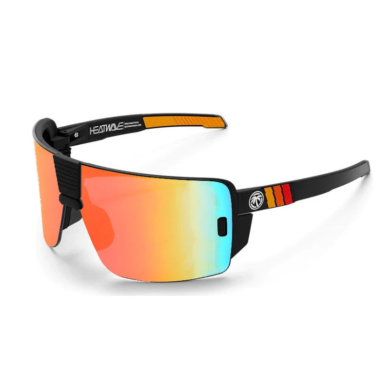 Lunettes de Soleil Sport AOZE Heat Wave – Unisexe – UV400 – Effet Miroir – Style Rectangulaire Oversize - BLACKBEARD OUTDOOR INDUSTRIES