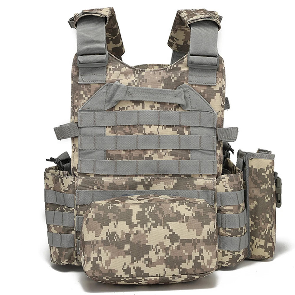 Gilet Porte-Plat en Nylon 600D Camouflage – Gilet de Protection Multifonction pour Chasse et Activités Outdoor - BLACKBEARD OUTDOOR INDUSTRIES