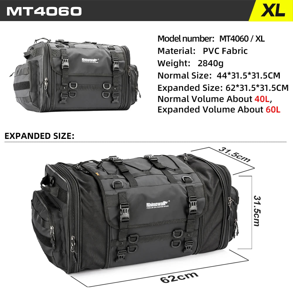 sacoche de voyage pour moto Rhinowalk 19L / 80L Ma boutique
