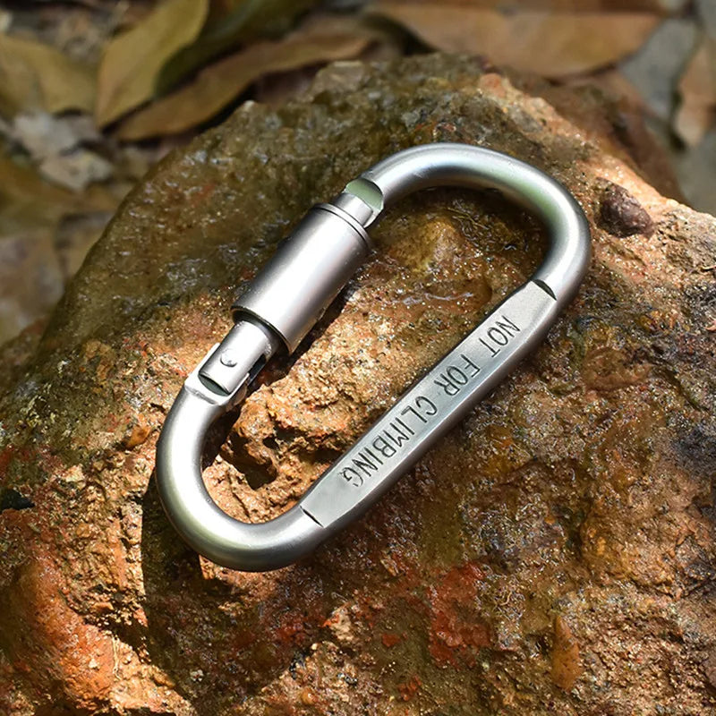 Set de 4 Mousquetons en Aluminium Alliage – Clip Porte-Clés Camping & Survie EDC - BLACKBEARD OUTDOOR INDUSTRIES