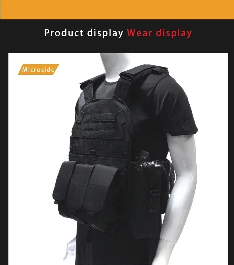 Gilet Tactique Militaire 6094 – Airsoft, Chasse, Armée, Wargame - BLACKBEARD OUTDOOR INDUSTRIES