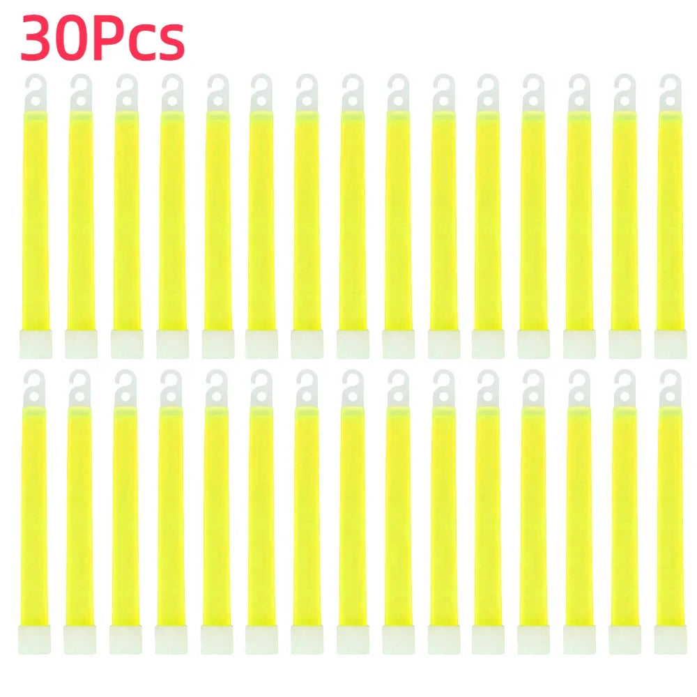 Lot de 50 Bâtons Lumineux Fluorescents 15 cm Équipement de Survie Militaire | Camping, Randonnée, SOS, Urgence, Fête | - BLACKBEARD OUTDOOR INDUSTRIES