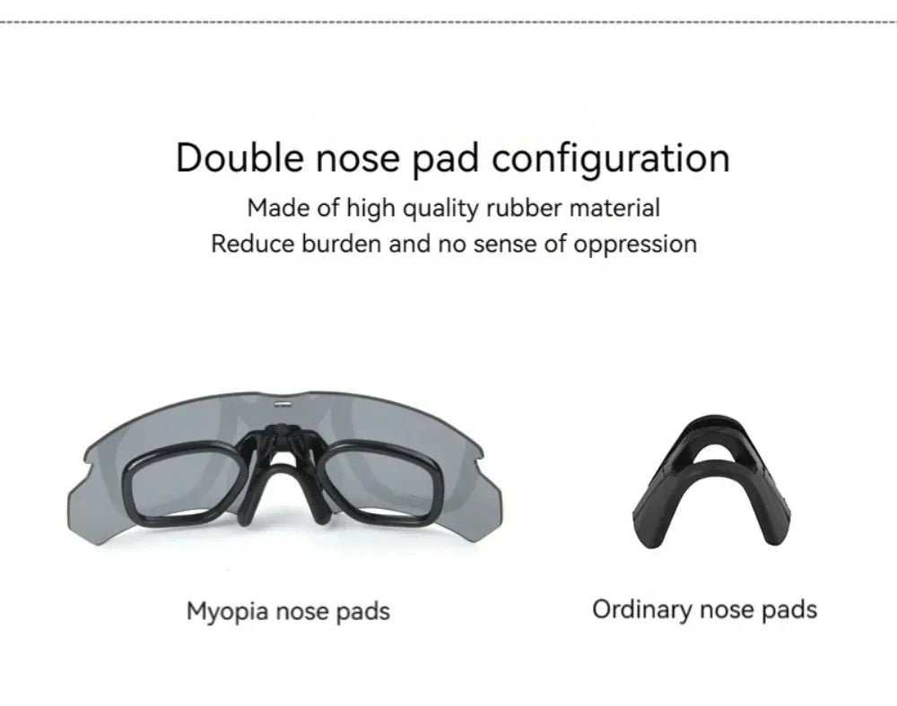 Lunettes Tactiques Militaires 3 Verres HD – Anti-UV, Anti-Choc, Airsoft, Moto, Randonnée - BLACKBEARD OUTDOOR INDUSTRIES