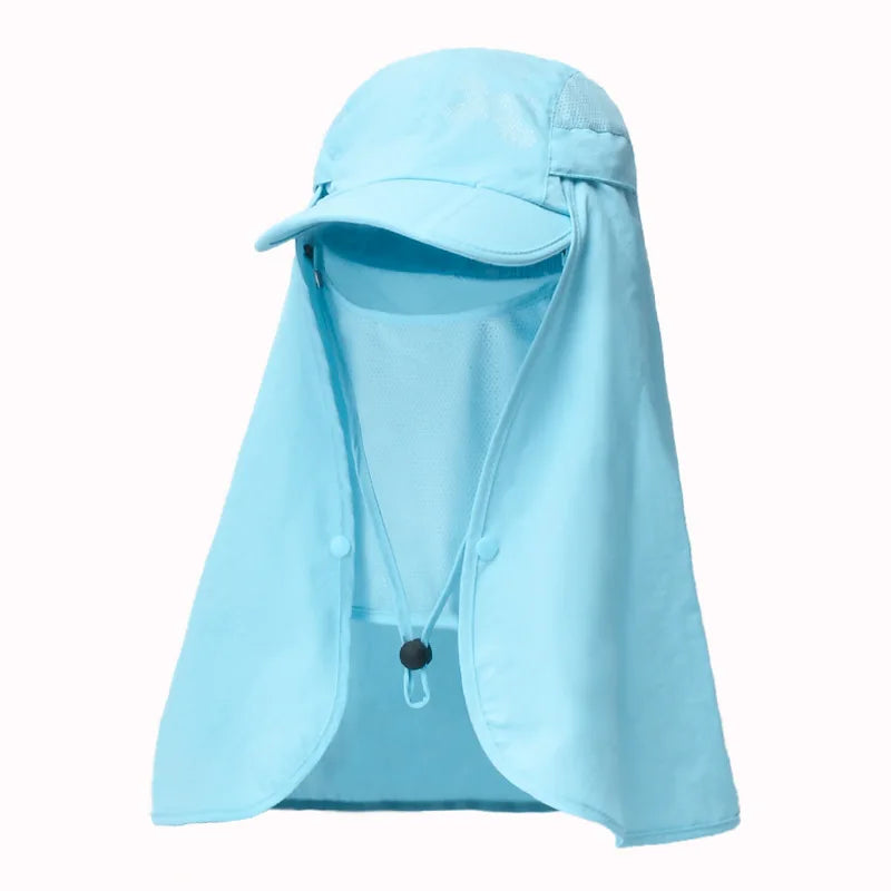 Chapeau de Protection UV d'Été – Casquette Anti-UV avec Protection du Cou et du Visage, Pliable, Séchage Rapide, Imperméable, Idéale pour Randonnée, Pêche et Activités Outdoor - BLACKBEARD OUTDOOR INDUSTRIES