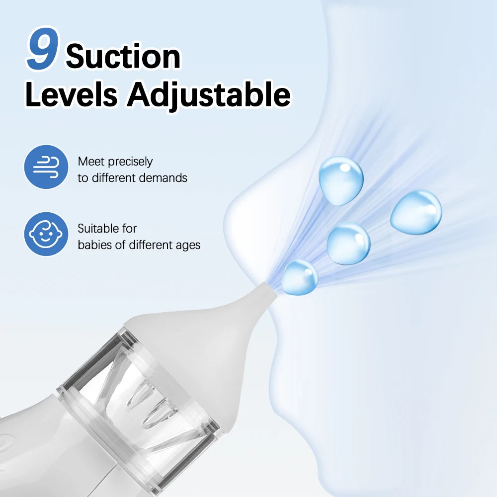 Aspirateur Nasal Électrique pour Bébé - Appareil Portable , avec 2 Embouts en Silicone - BLACKBEARD OUTDOOR INDUSTRIES