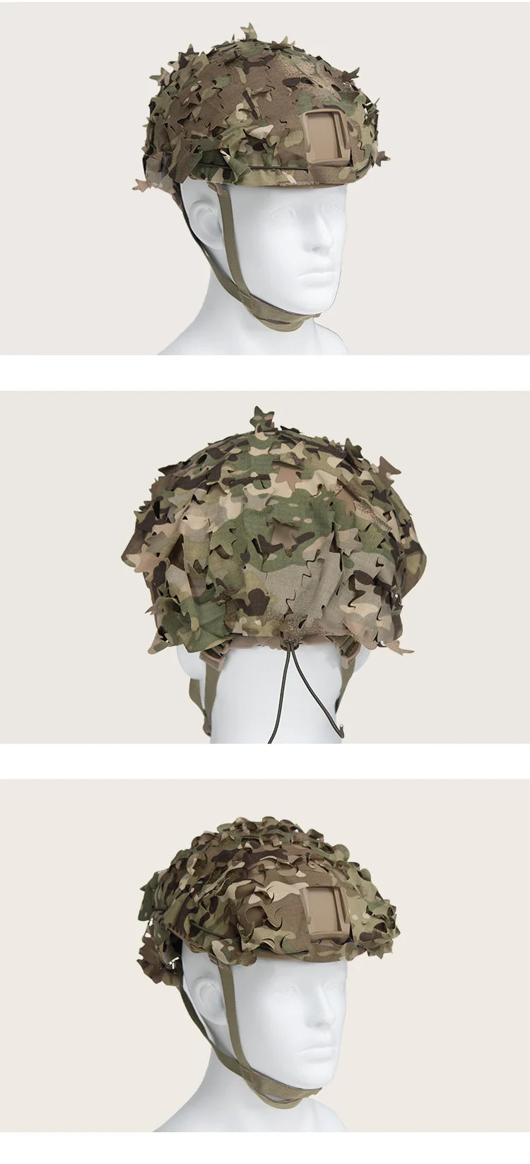 Housse de Casque Airsoft 3D Camo avec Découpe Laser en Forme de Feuilles Ma boutique