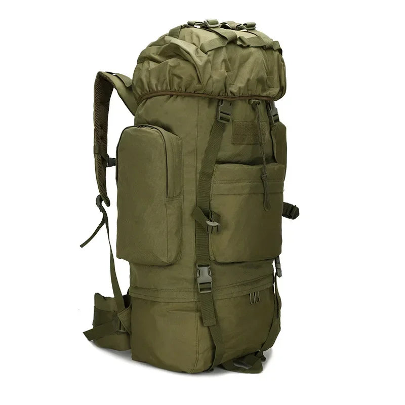 Sac à Dos de Randonnée 70L Imperméable avec Housse de Pluie – Grand Sac de Camping et Escalade - BLACKBEARD OUTDOOR INDUSTRIES