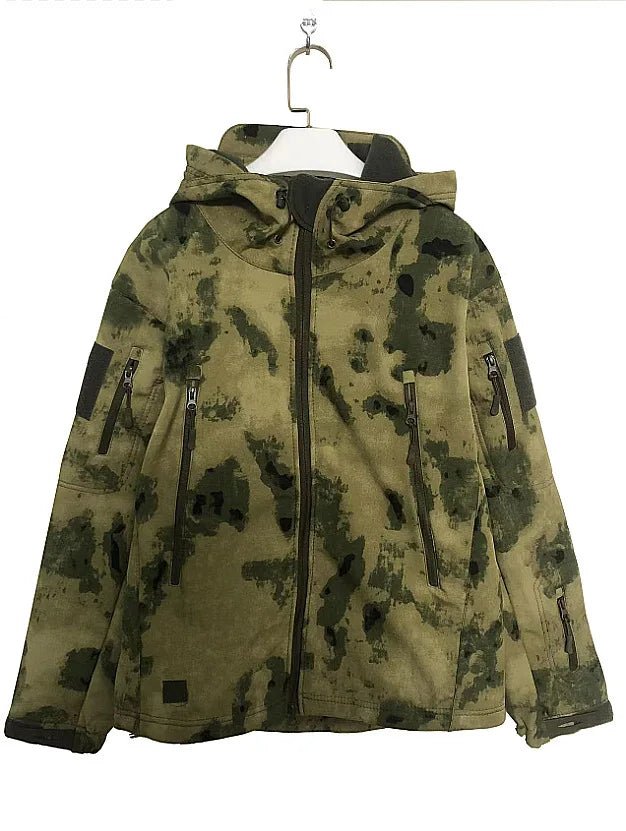 Veste Tactique Homme Softshell Techwear Coupe-Vent | Imperméable | Respirante | Polaire Intérieure | Capuche | 4 Saisons - BLACKBEARD OUTDOOR INDUSTRIES