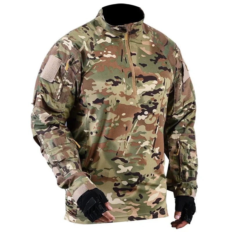 Veste Tactical XMGOLONG Pioneer Frog Suit – Haut d’Entraînement Respirant et Séchage Rapide, Camouflage CP pour Camping et Chasse - BLACKBEARD OUTDOOR INDUSTRIES