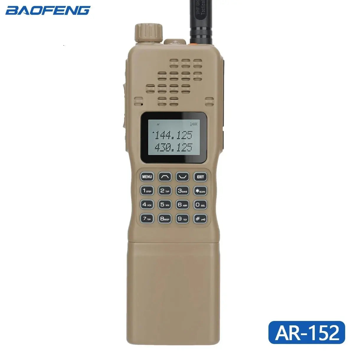 Baofeng AR-152 – Radio Tactique Puissante 25W | Batterie 12000 mAh | Portée jusqu'à 15 kml Longue portée type AN PRC-152 Ma boutique