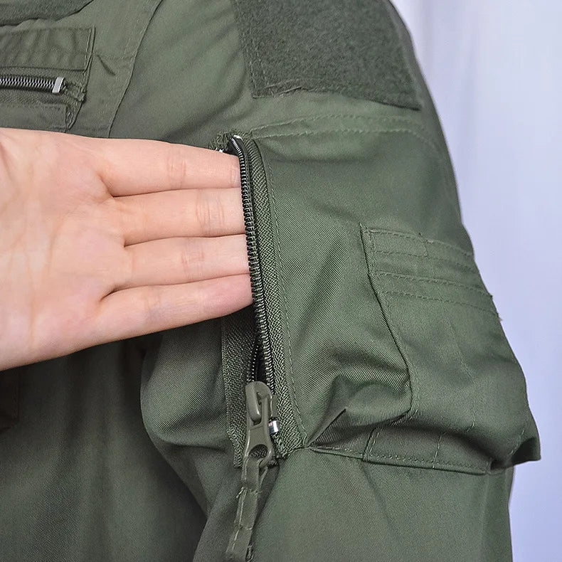 Set de Vêtements Tactiques BDU - Chemise et Pantalon Camouflage pour Entraînement en Plein Air, Randonnée, Chasse, Airsoft, Sniper, Combat, Ghillie Suit - BLACKBEARD OUTDOOR INDUSTRIES