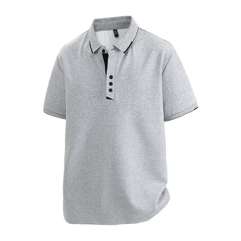 T-Shirt Homme Grande Taille 7XL–8XL | Élégance Casual Été – Col Chemise, Manches Courtes, Coton Ultra Doux Ma boutique