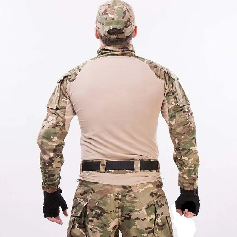 Ensemble Tactique Camouflage CP Gen3 – Uniforme de Combat Homme avec Protections (Coudes & Genoux) pour Chasse, Airsoft et Activités Extérieures - BLACKBEARD OUTDOOR INDUSTRIES
