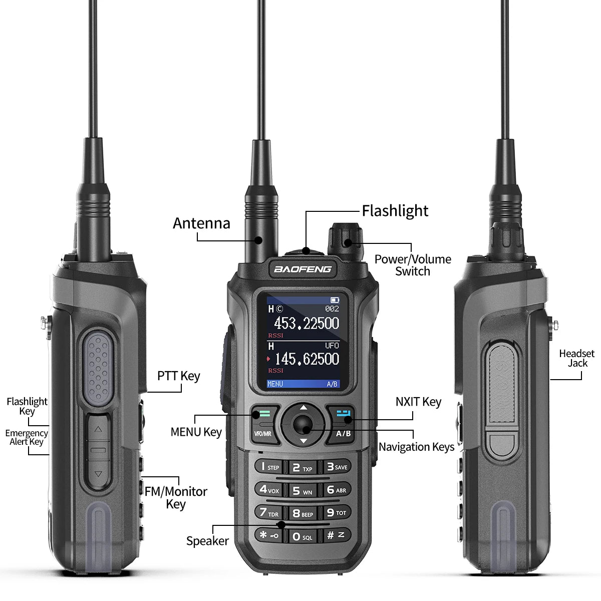 Lot de 2 Talkie-Walkies Baofeng UV-21 Pro V2 – Multi-bande, 999 Canaux, USB-C, Écran Couleur - BLACKBEARD OUTDOOR INDUSTRIES