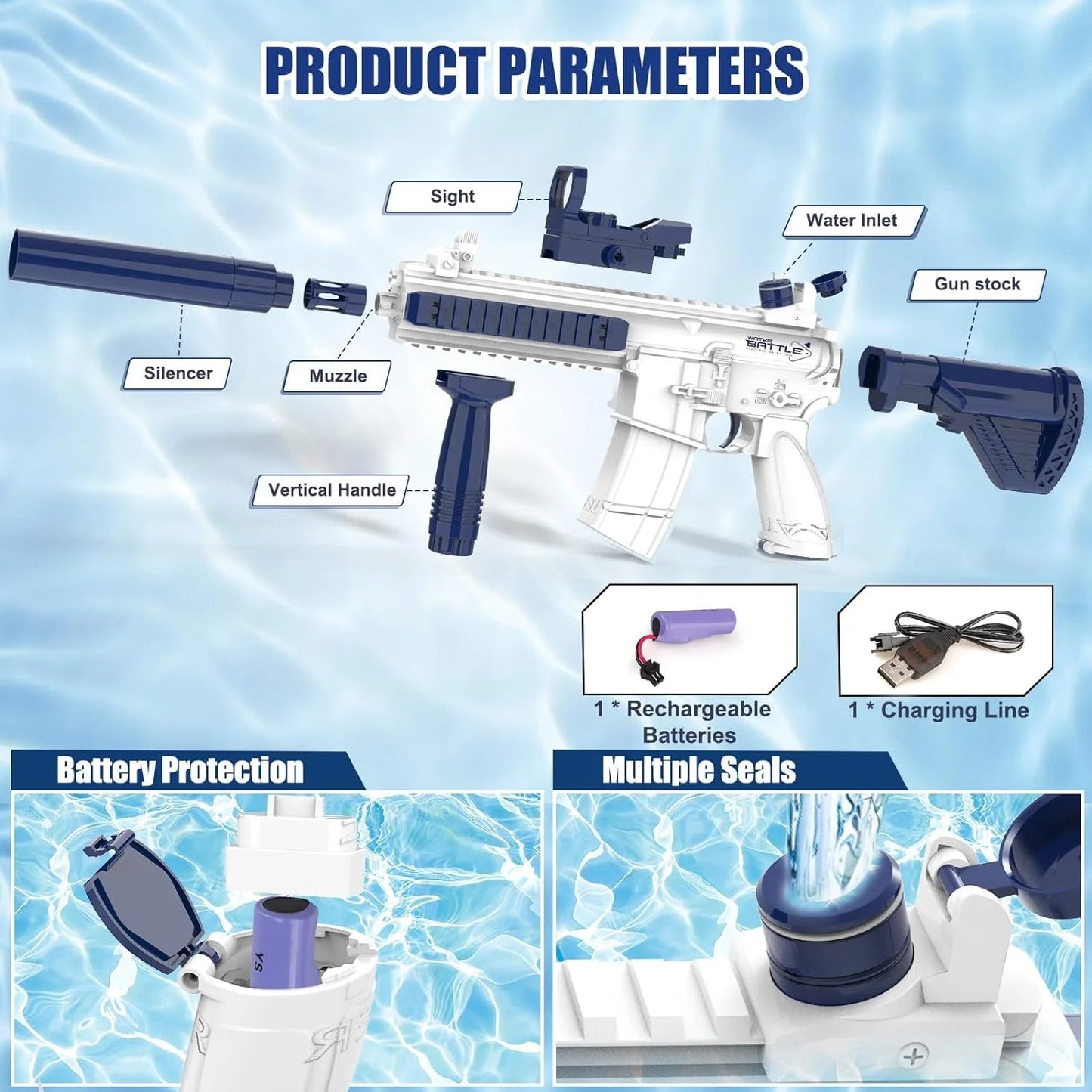 Unilabo M416 Electric Water Gun Ma boutique