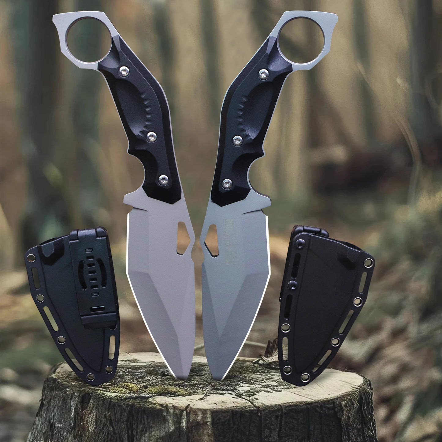 WPKOPYA™ Couteau Tactique de Survie – Lame Fixe 21 cm - BLACKBEARD OUTDOOR INDUSTRIES