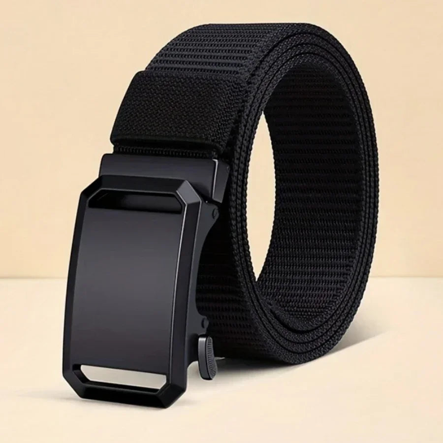 Ceinture Automatique à Boucle – Ceinture en Toile Tactique, Casual et Outdoor pour Homme, Idéale pour le Travail, l’Entraînement Militaire et les Activités de Plein Air - BLACKBEARD OUTDOOR INDUSTRIES