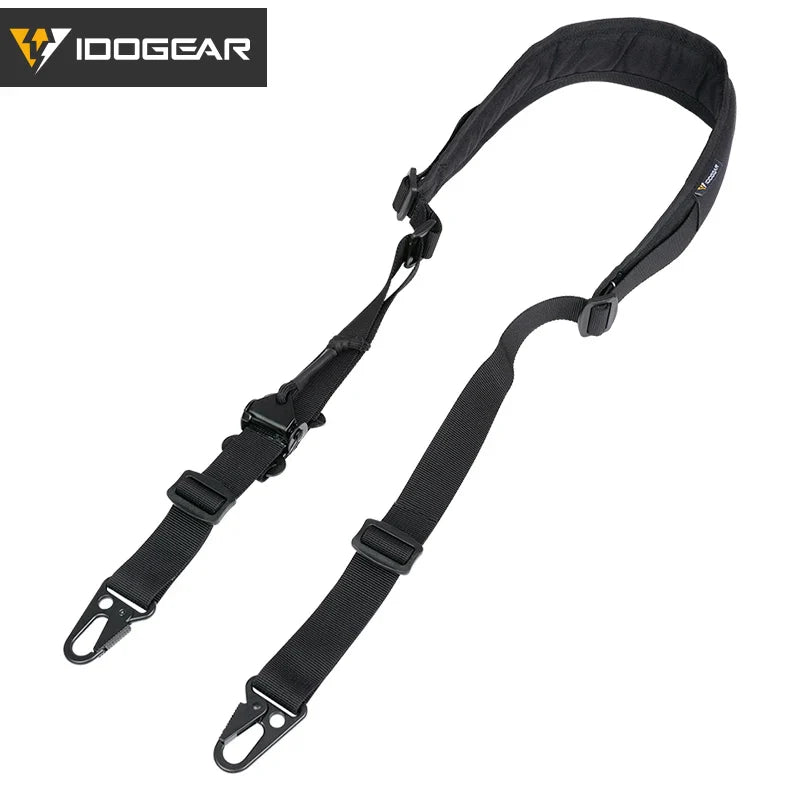 Sangle Tactique IDOGEAR – Modèle Slingster 2 Points – Ajustement Rapide – Coloris Ranger Green - BLACKBEARD OUTDOOR INDUSTRIES