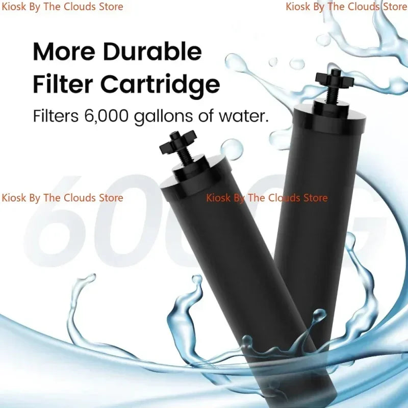 Filtres de Remplacement BB9-2 – 2 Pièces de Filtre à Charbon Actif Compatible avec le Système de Filtration d'Eau Gravity Black Berkey - BLACKBEARD OUTDOOR INDUSTRIES