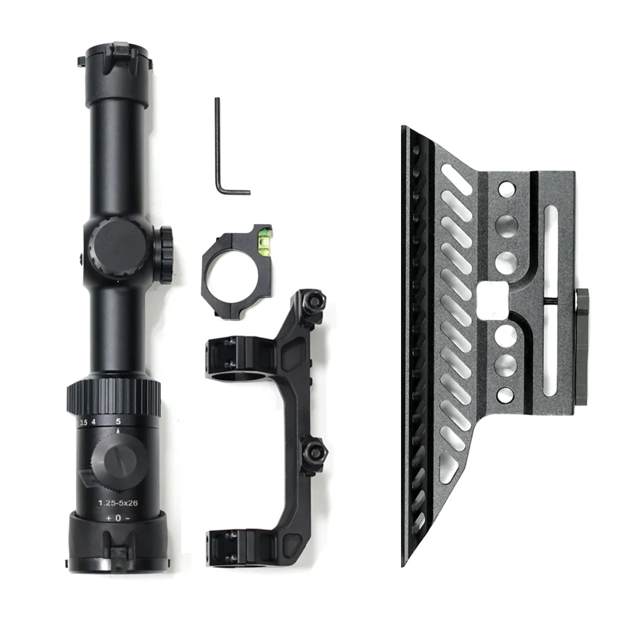 Lunette de visée SKWoptics 1.25-5x26A - Réticule BDC AK47 | Optique Tactique 30mm - BLACKBEARD OUTDOOR INDUSTRIES