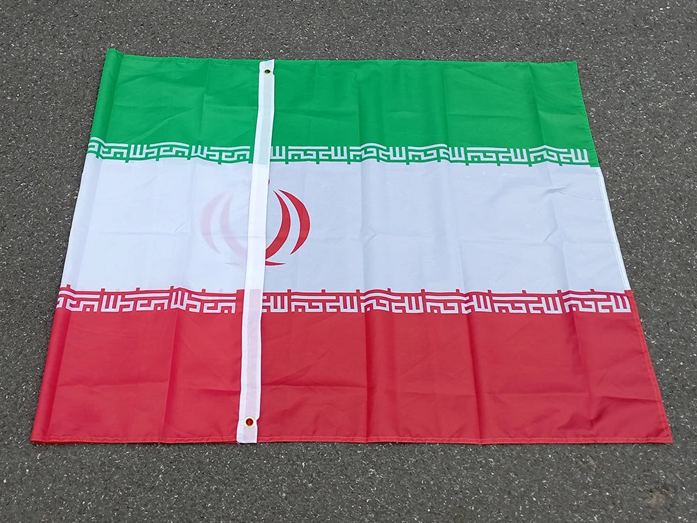 Drapeau de l'Iran - 3x5ft (90x150 cm) - Bannières en polyester BLACKBEARD OUTDOOR INDUSTRIES