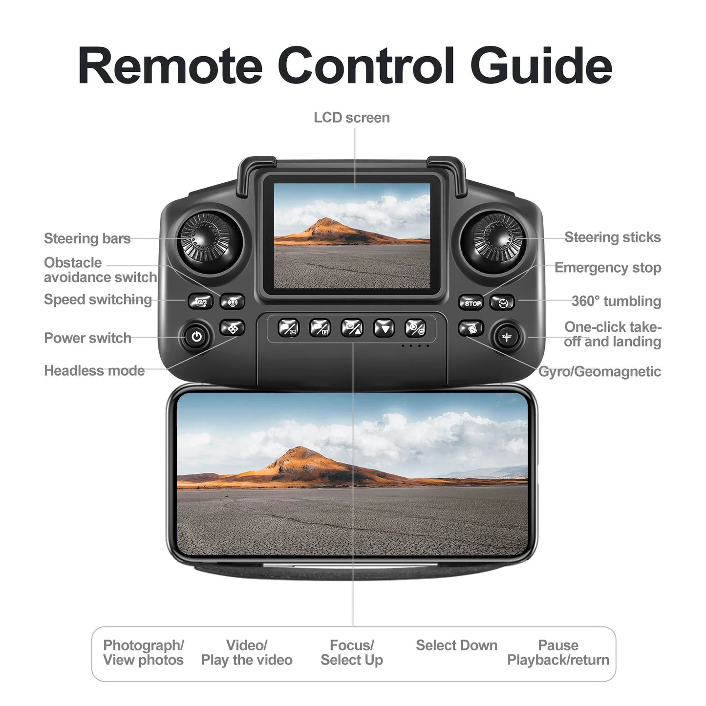 drone mini Black E88 E99 double caméras 4K HD Ma boutique