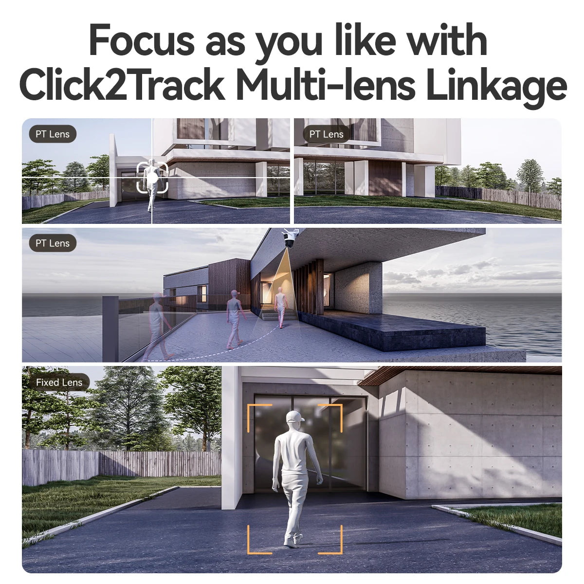 Caméra Extérieure IMOU Cruiser Triple Objectif Surveillance Intelligente – Avertissement Lumineux Rouge/Bleu – Détection Véhicules & Personnes – WiFi PTZ Ma boutique