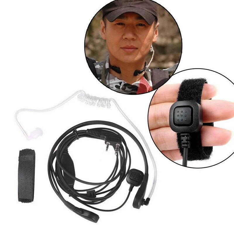Microphone de Gorge U94 PTT Tactique pour Talkie-Walkie – Version Militaire / Heavy Duty - BLACKBEARD OUTDOOR INDUSTRIES