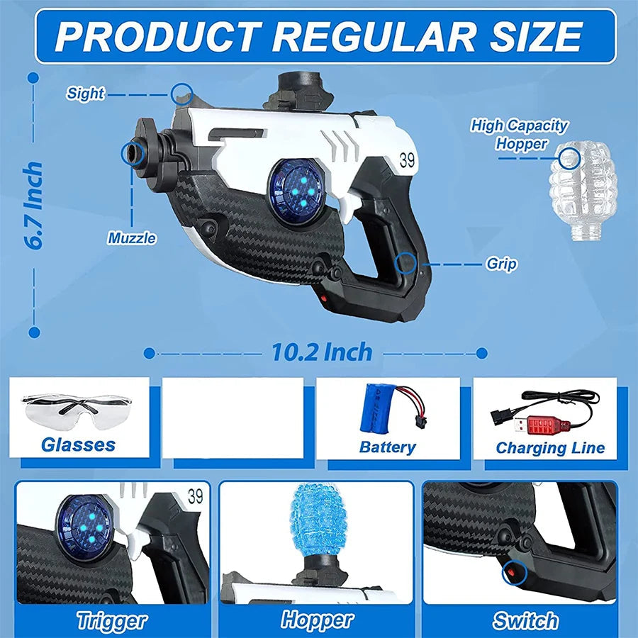 GEL Electric Ball Blaster, Rechargeable Battery, Automatic, Outdoor Games Toys For Activities Team Game M249 Ma boutique