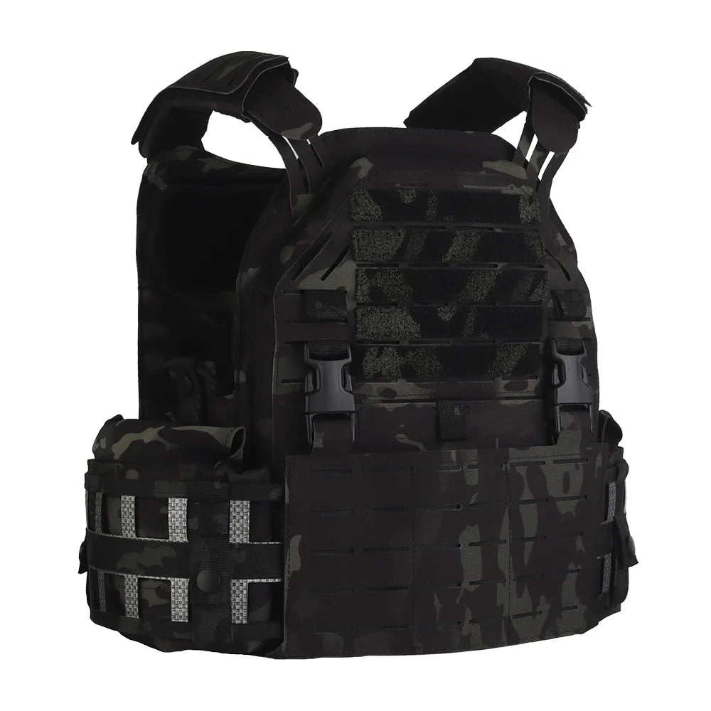 Gilet Porte-Plat Nylon LG4 Multifonction avec Plaque Frontale Remplaçable – Système MOLLE, Gilet de Combat pour Chasse et Entraînement BLACKBEARD OUTDOOR INDUSTRIES