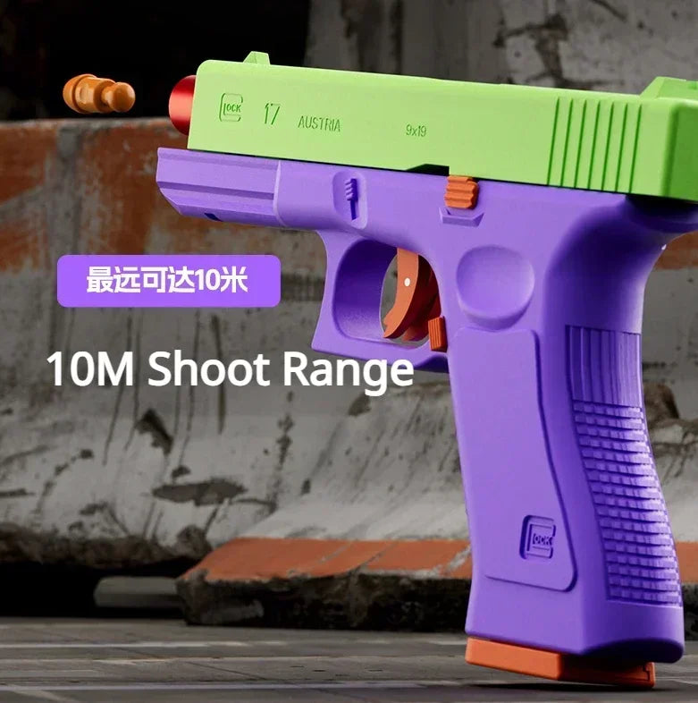 Laser Version Dual-mode Shell Ejection G17 Pistol Blaster Automatic Gun Ma boutique